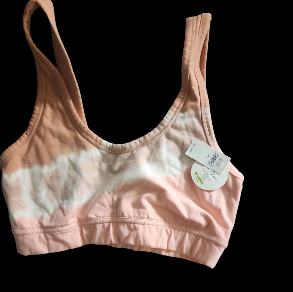 Offline By Aerie Tie Dye Sports Bra with Wide Straps.  Size Large NWT I'll